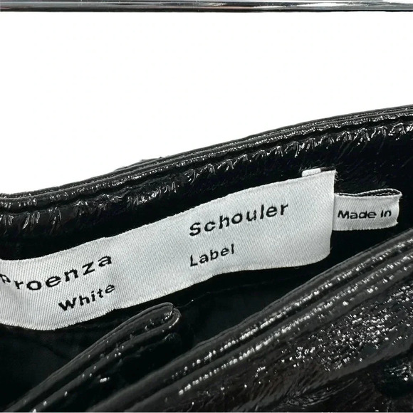 Proenza Schoeler White Label lacquered-effect straight-leg trousers size 4 B921 - Picture 8 of 8